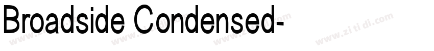 Broadside Condensed字体转换